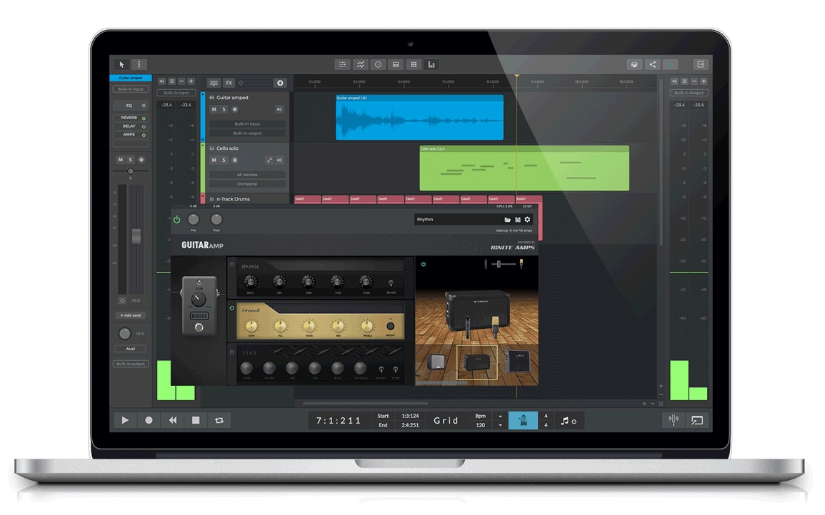 n-Track Studio Suite For Mac v10.2.0(9084)多轨录音音频软件