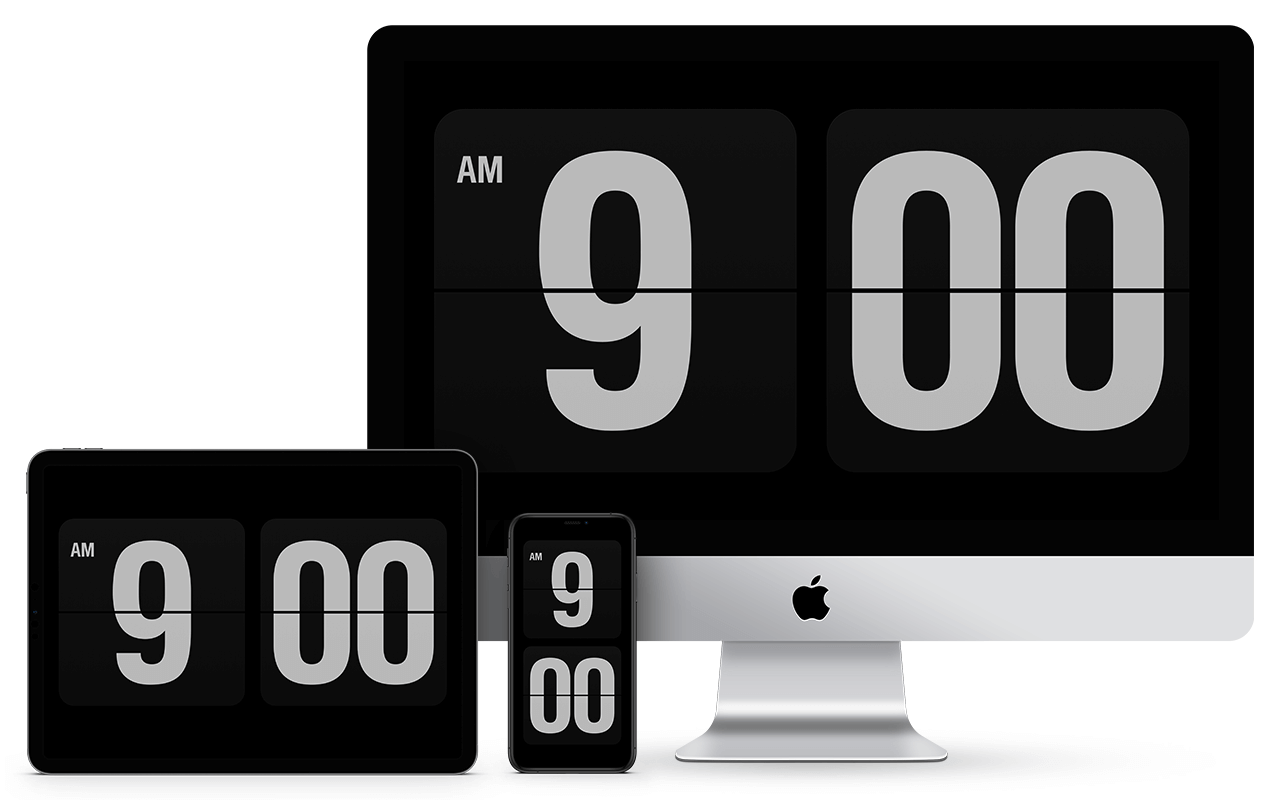 Fliqlo for Mac v1.9.2 简约翻页时钟屏保