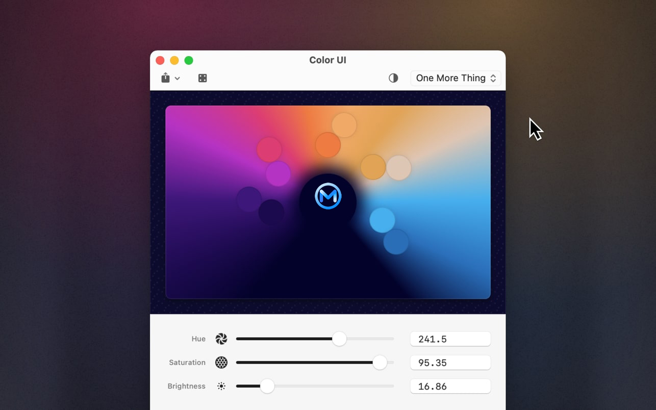 Color UI  For Mac v2.3  设计取色工具
