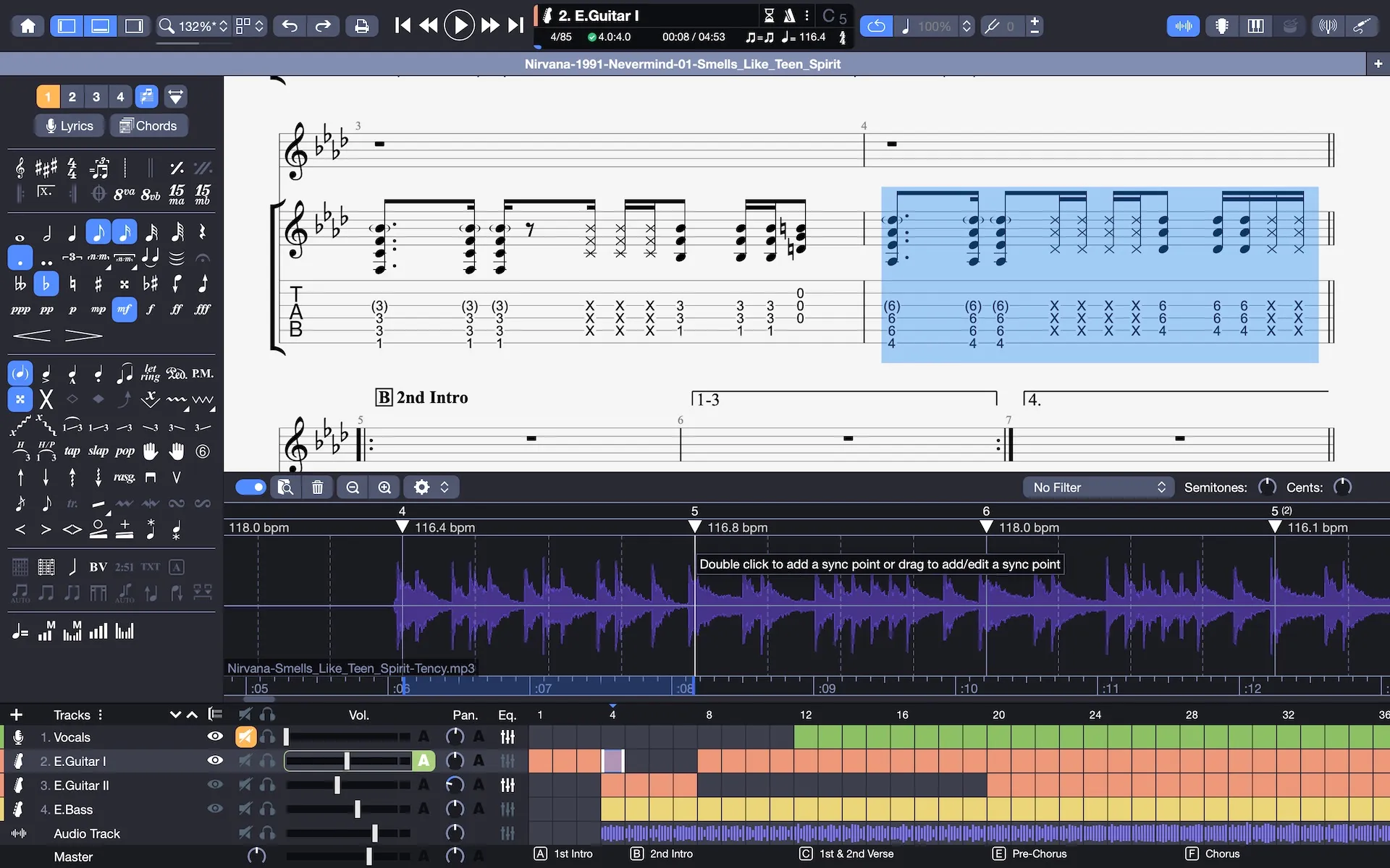Guitar Pro For Mac v8.1.3-121 功能强大的乐谱播放器