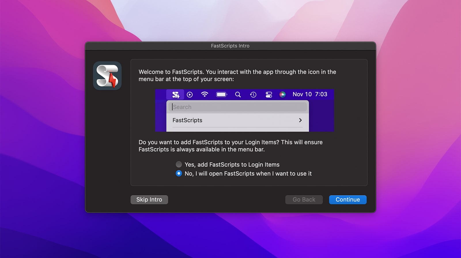 FastScripts 3 For Mac v3.3.6 Mac脚本快速调用工具