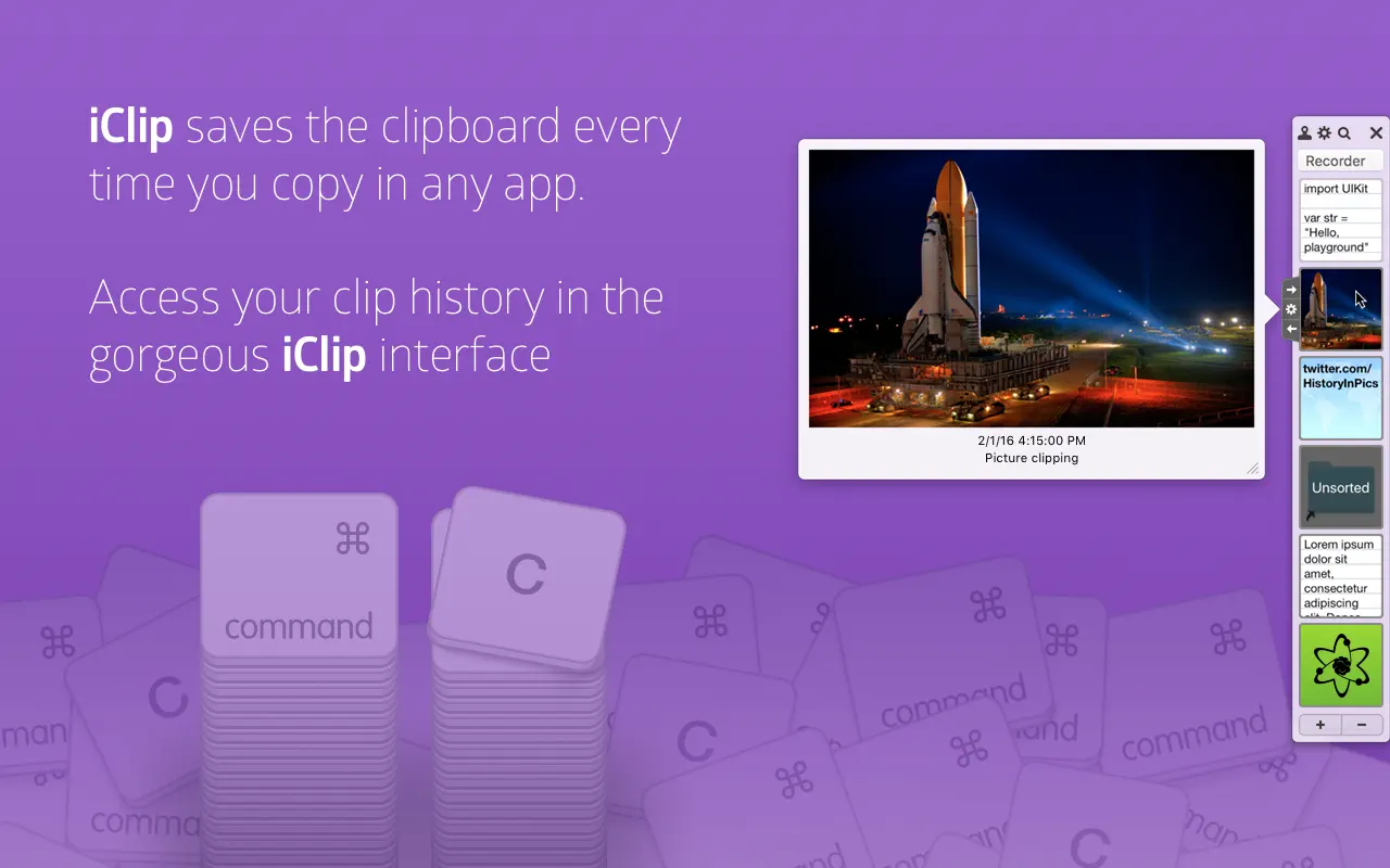 iClip For Mac v5.5.8 剪贴板管理软件