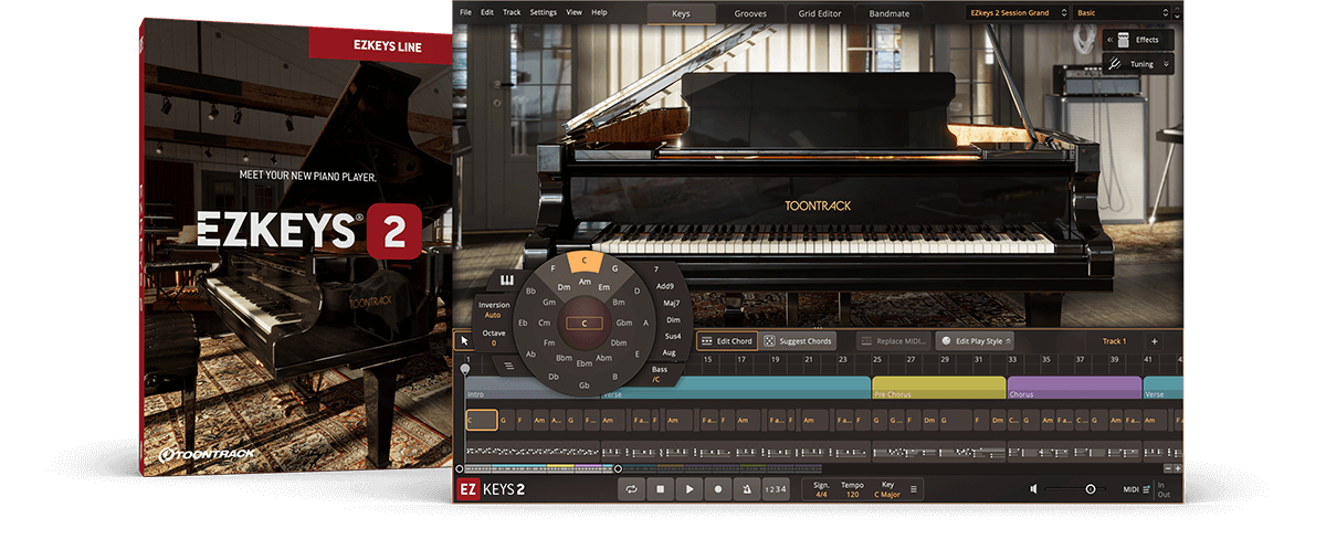 Toontrack EZkeys For Mac v2.1.1 音乐制作软件