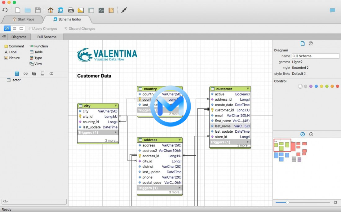 Valentina Studio for Mac v13.10.0 数据库管理工具