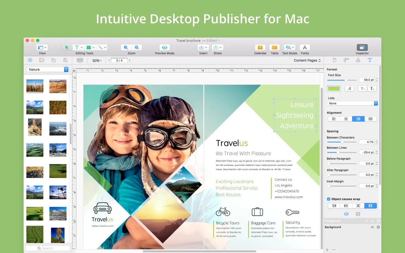 Swift Publisher 5 For Mac v5.7.0 贺卡书籍杂志设计软件