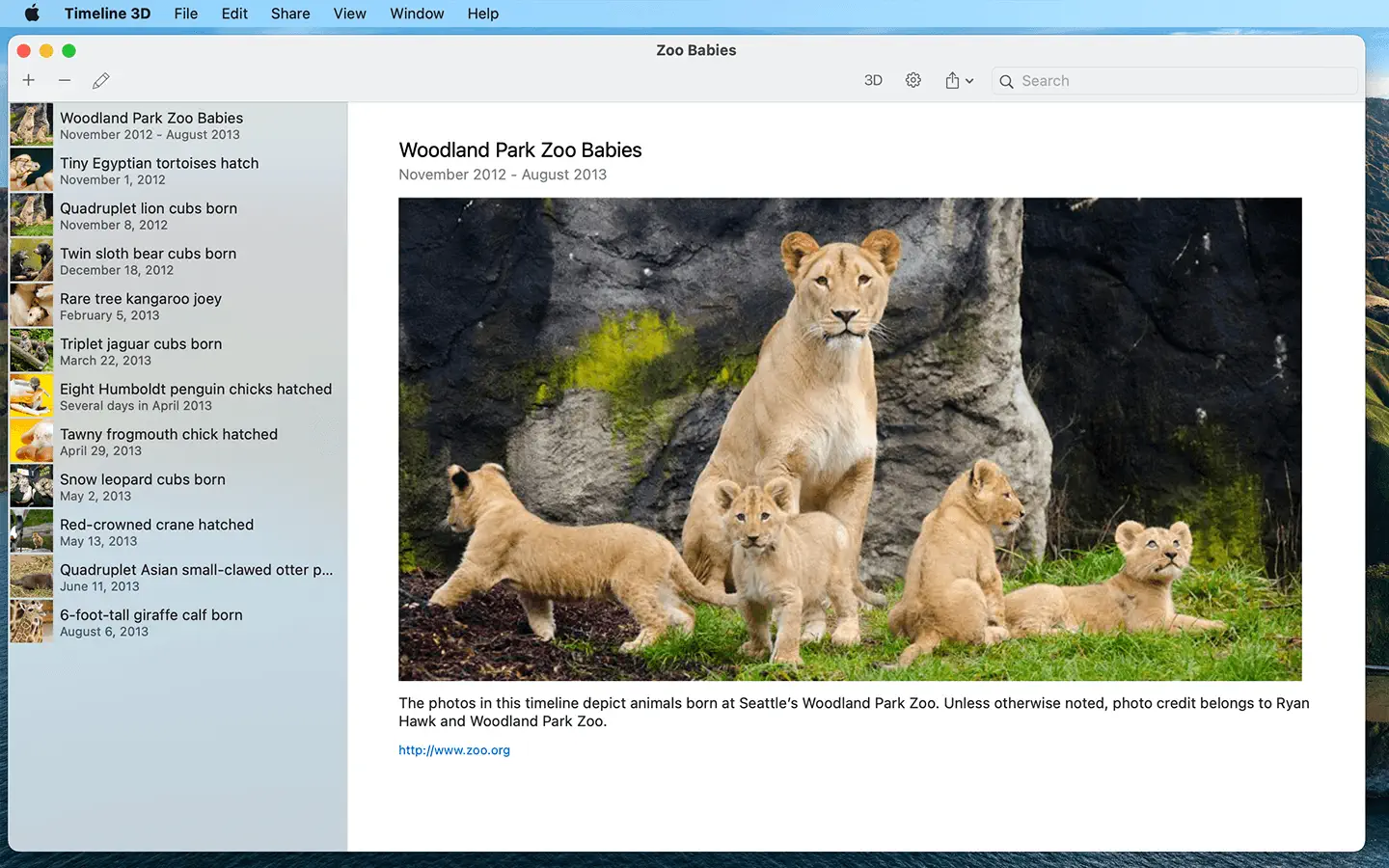 Timeline 3D For Mac v5.4.0 时间创建工具