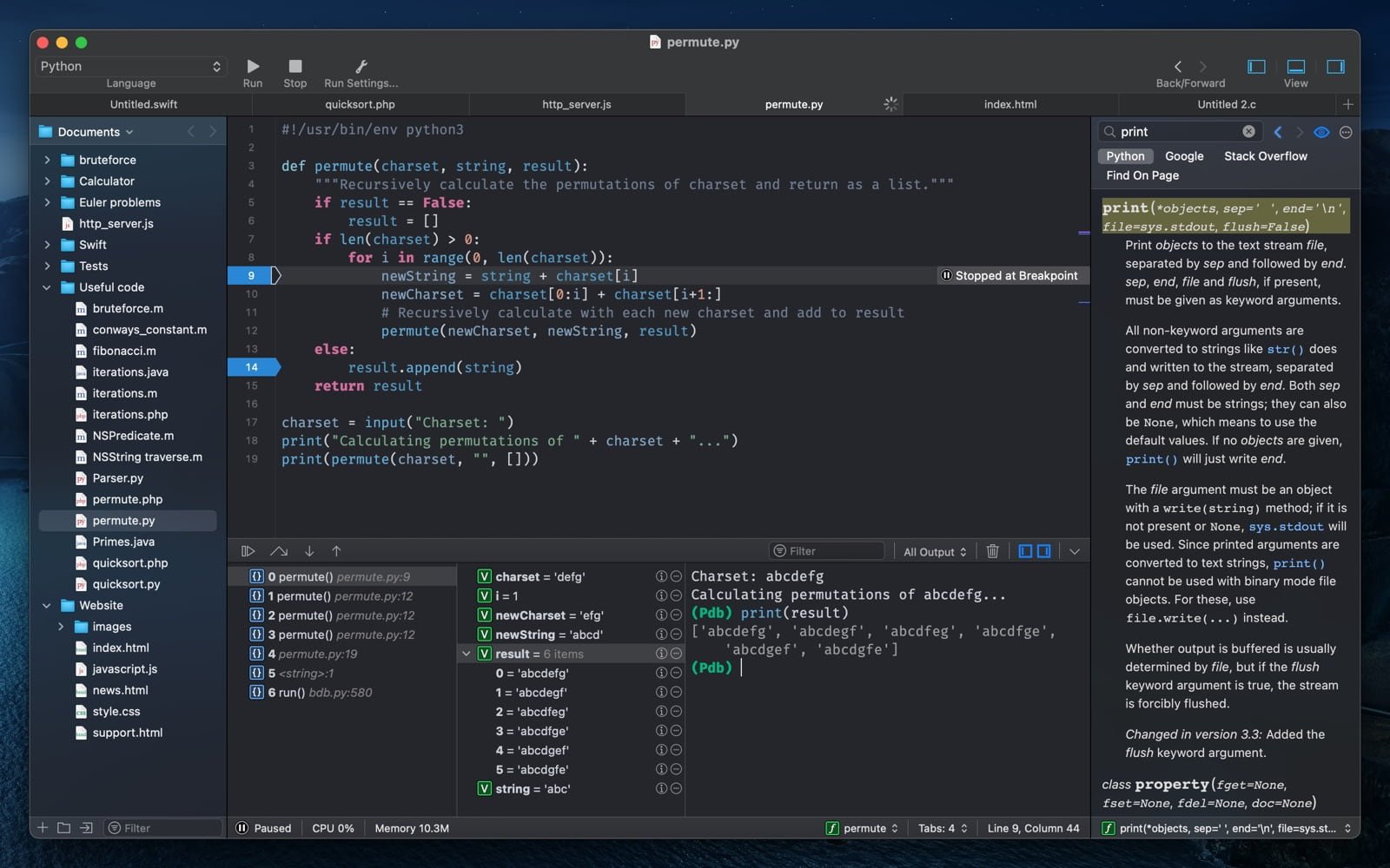 CodeRunner 4 For Mac v4.4.1 代码编辑器