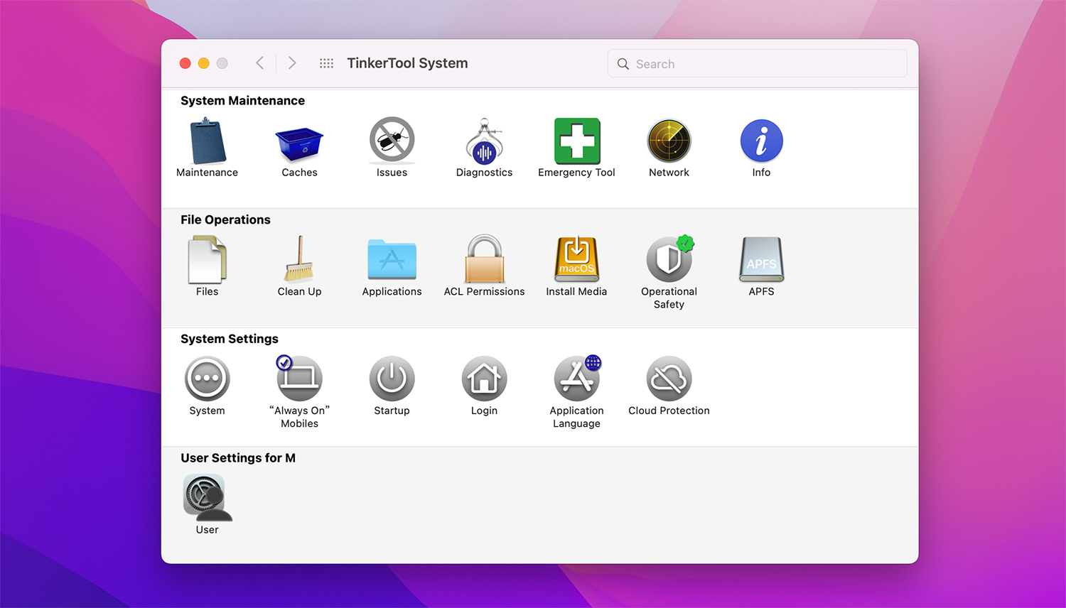 TinkerTool System For Mac v9.41系统设置工具