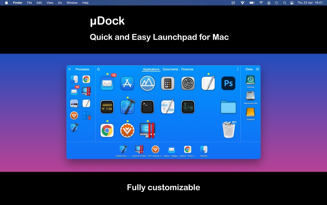 uDock For Mac v4.5.4启动扩展软件