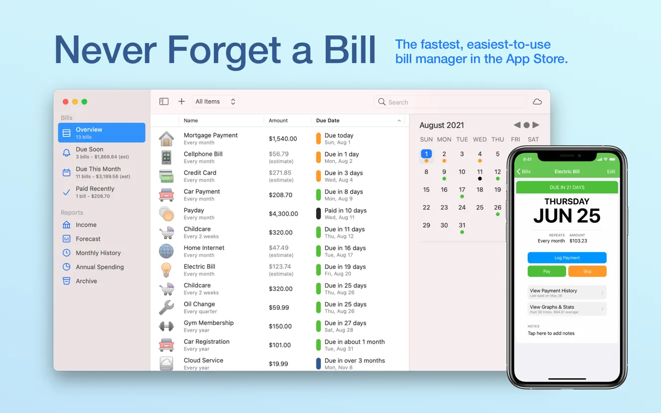 Chronicle Pro For Mac v14.6.0 个人财务预算管理软件