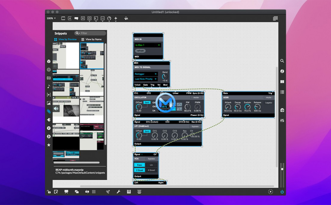 Cycling 74 MAX 8 For Mac v8.6.5音乐和多媒体的可视化编程