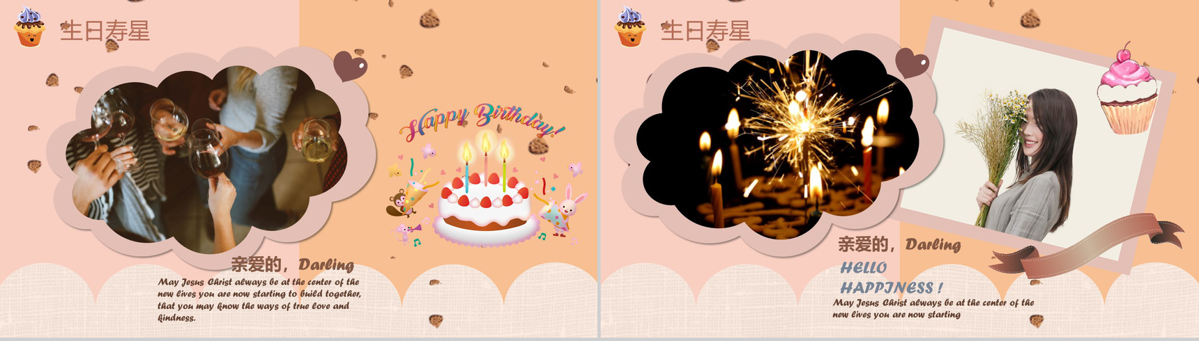 公司员工生日会活动策划生日宴回忆专用电子相册成长记录PPT模板-5