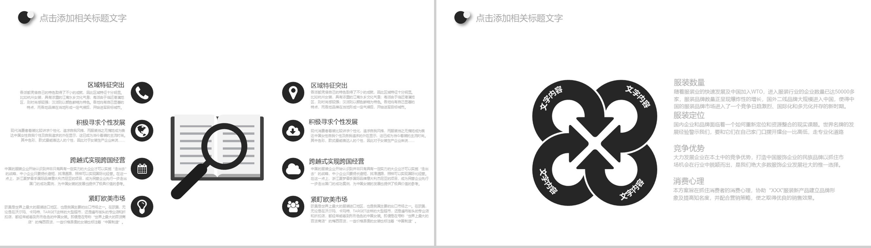 欧美时尚服装行业品牌宣传推广策划汇报PPT模板-12