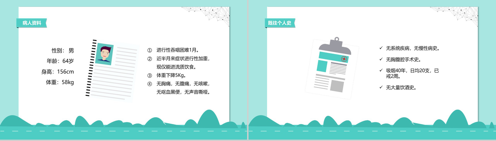 医院病例汇报通用年度汇报PPT模板-2