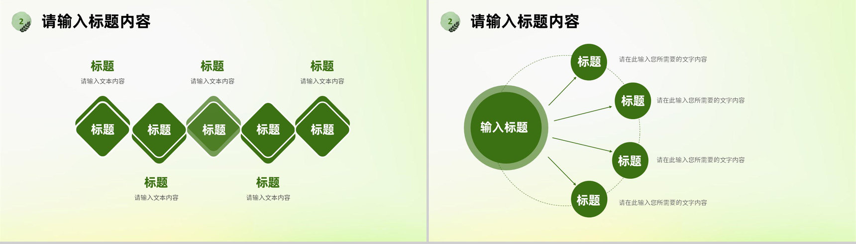 绿色小清新个人工作情况总结岗位述职汇报通用PPT模板-6
