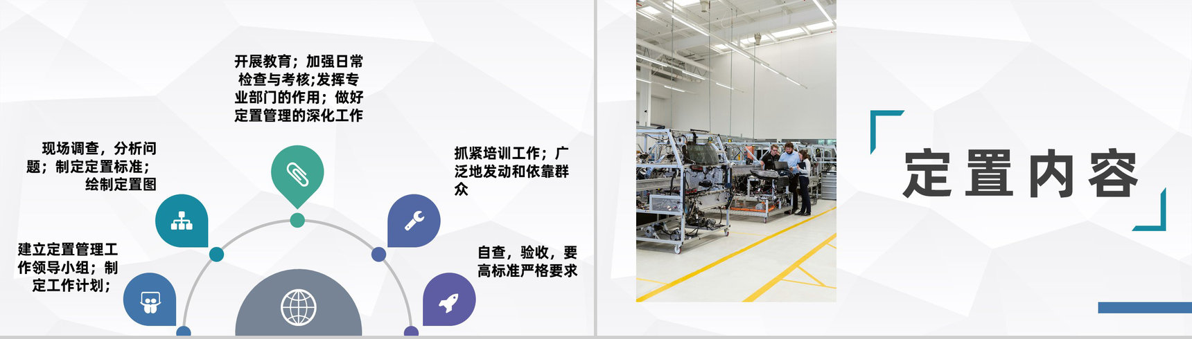 企业生产标准化管理之车间定置管理情况总结汇报PPT模板-5