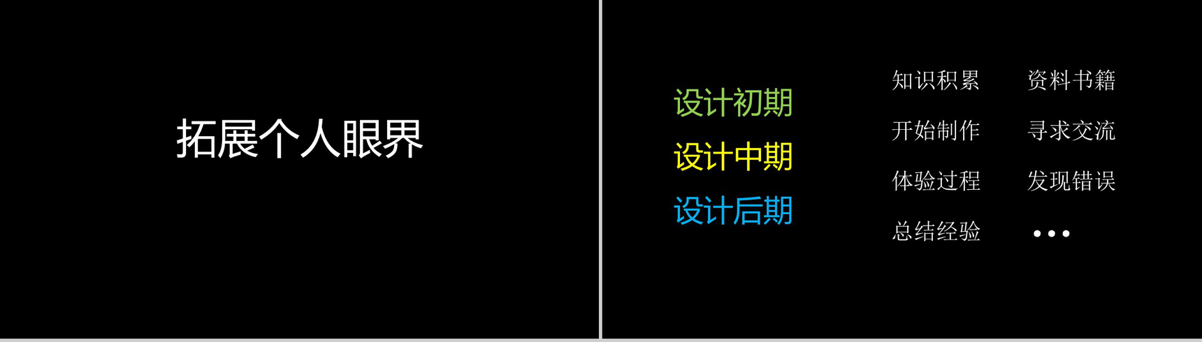 黑色简约个人工作汇报演示PPT模板-6