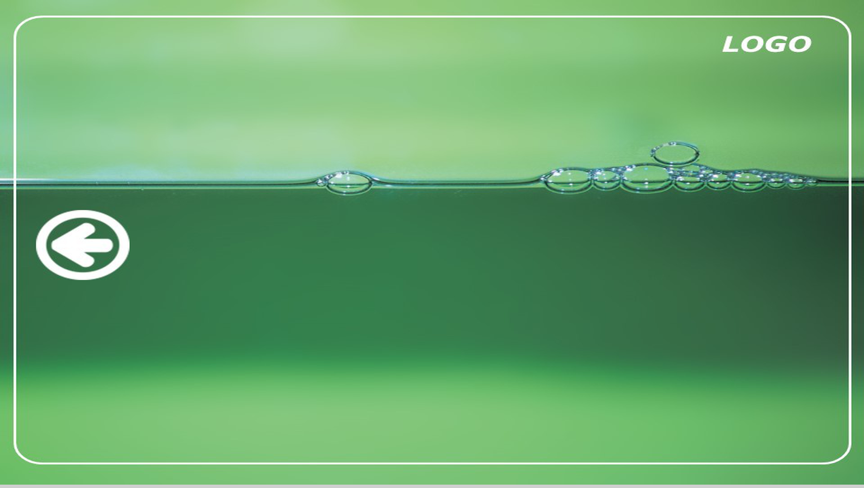创意水滴景象商务通用PPT模板-1