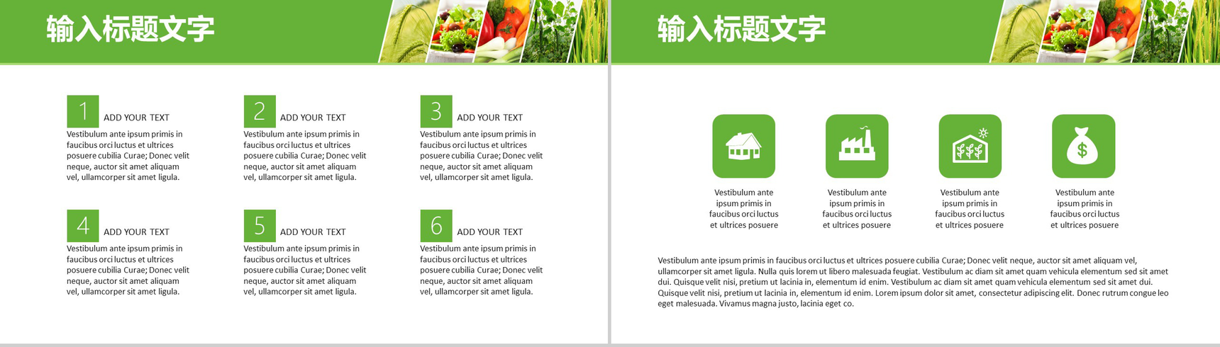 简约大气绿色农产品背景优势介绍培训创意环保食物基地介绍宣传PPT模板-6