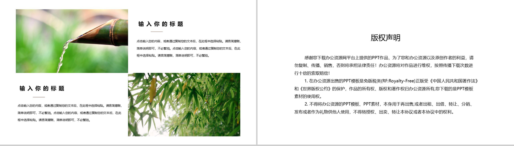 绿色简约清新个人工作总结汇报PPT模板-10