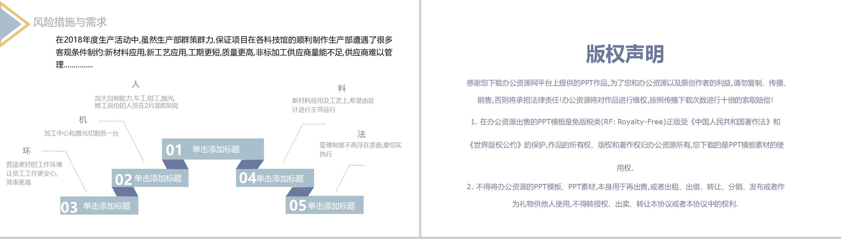 创意简约三角形设计企业生产部年度总结报告PPT模板-8