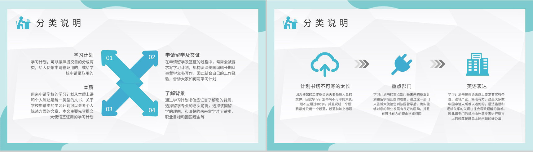 大学生专业学习计划汇报期末复习课程内容总结PPT模板-6
