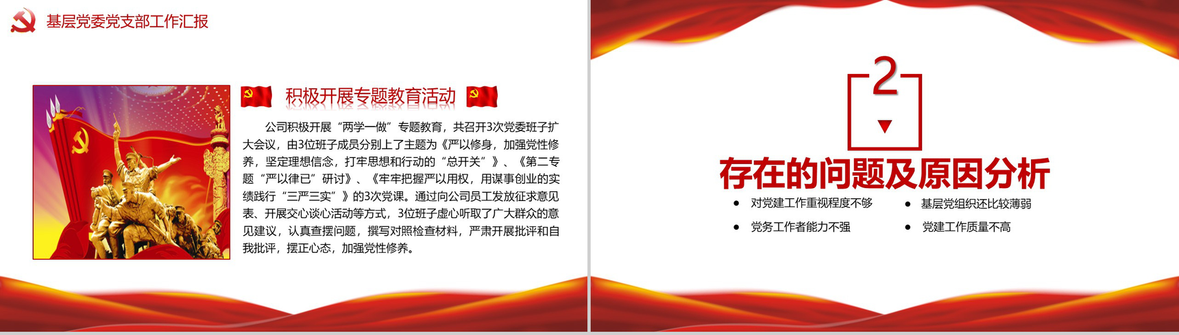 南通市某县基层乡镇企业党建工作总结述职PPT模板-5