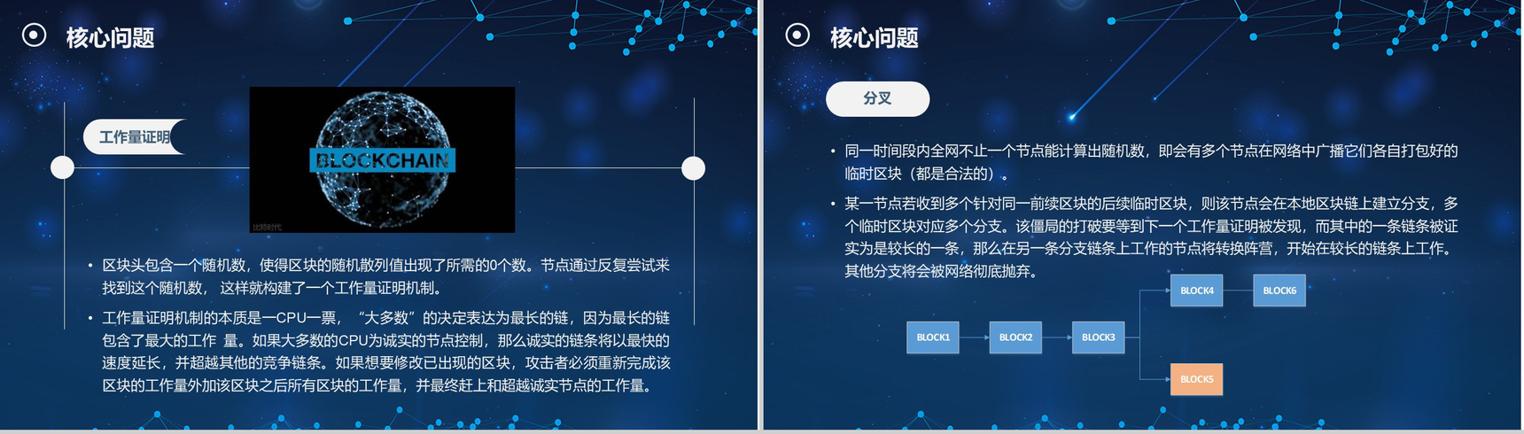 科技互联网高端区块链介绍PPT模板-14