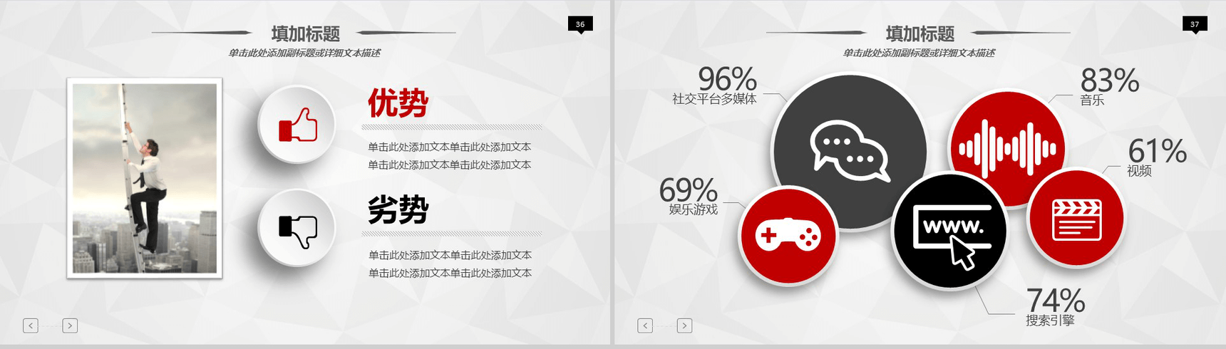 2019年终计划汇报通用商务PPT模板-19