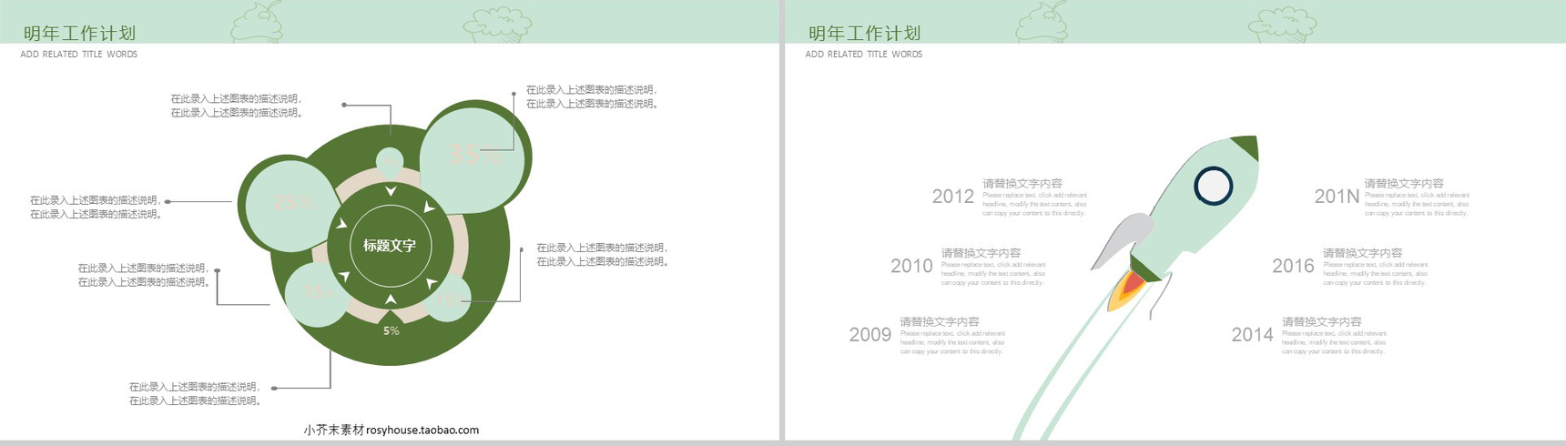 精美大气绿色甜品冰激凌项目宣传策划PPT模板-11