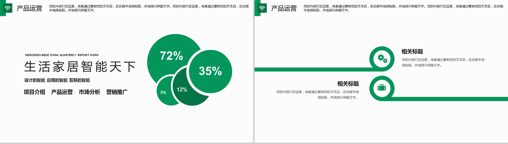 清新简约绿色环保公益活动工作汇报PPT模板-6
