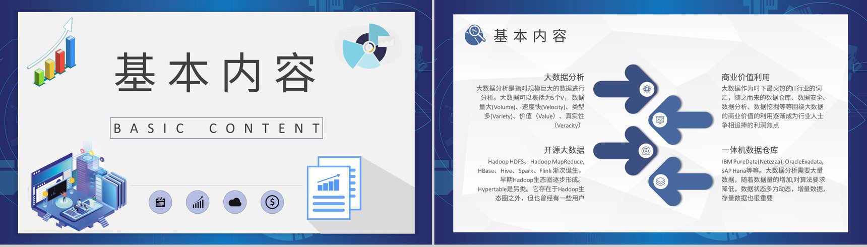 互联网行业大数据分析报告项目信息分析工作总结PPT模板-5