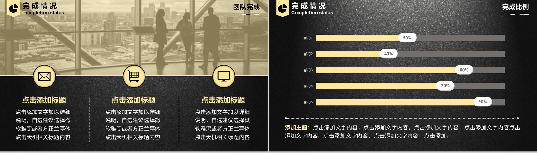 黑色大气震撼商业工作汇报PPT模板-7