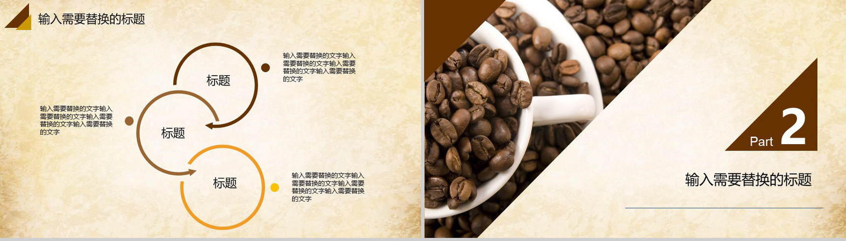 咖啡品牌宣传企业宣传通用PPT模板-4