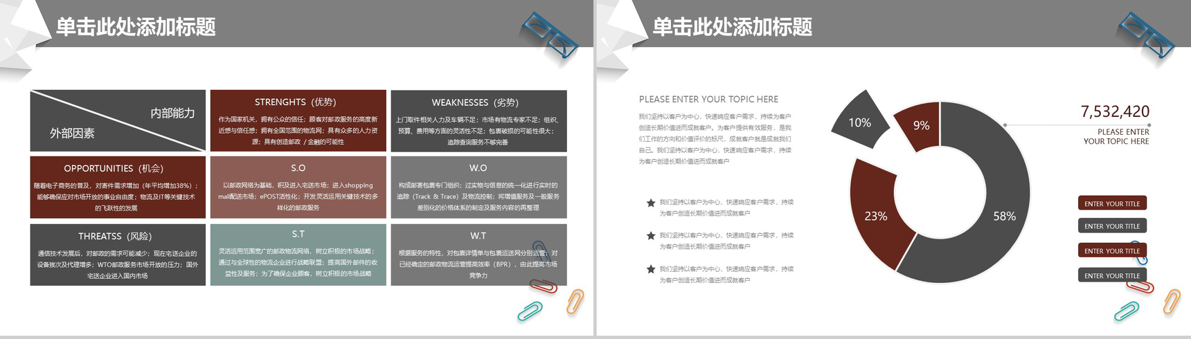 个性创意商务贸易工作汇报PPT模板-15