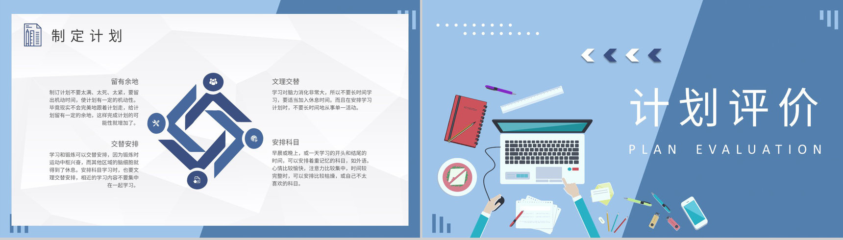 大学生学期个人规划总结专业课程学习计划安排流程PPT模板-5
