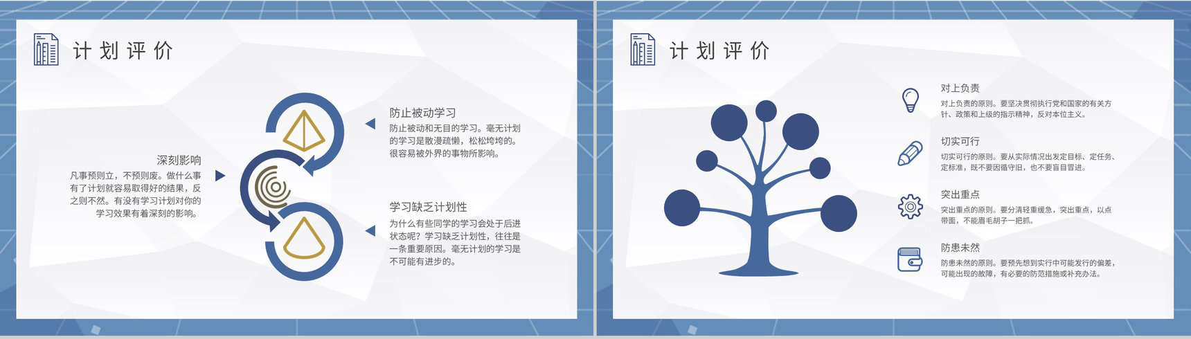 初中学校学生课程学习小结个人学习计划实施效果评价PPT模板-5