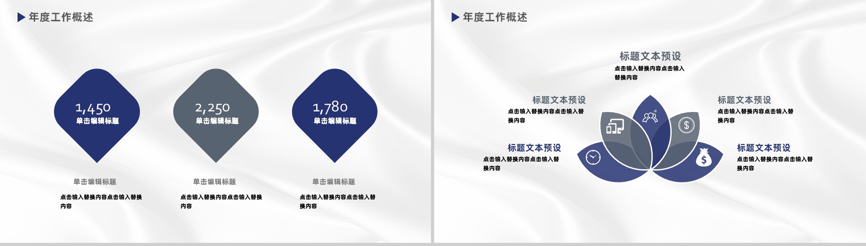 大气简洁分子医疗护理年终总结新年计划PPT模板-4