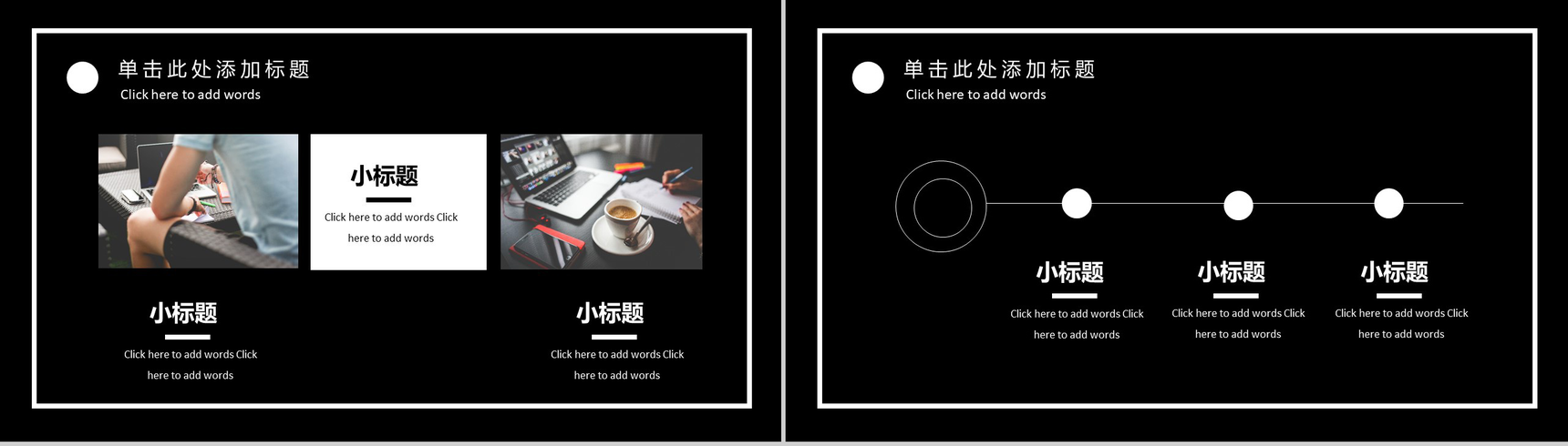 黑色绚丽商务风工作汇报PPT模板-4