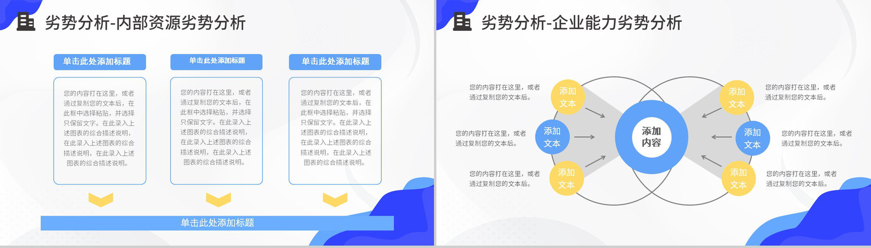 公司员工SWOT分析培训总结项目分析案例汇报演讲PPT模板-6