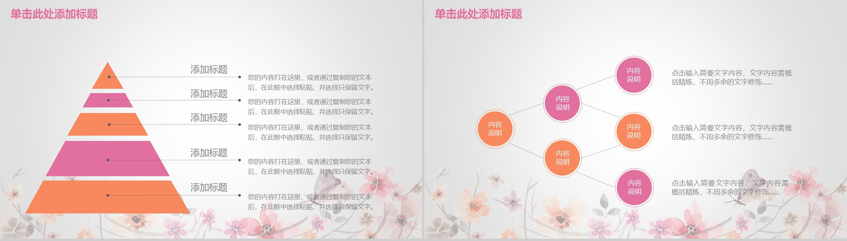 小清新浪漫风工作总结汇报个人总结PPT模板-9