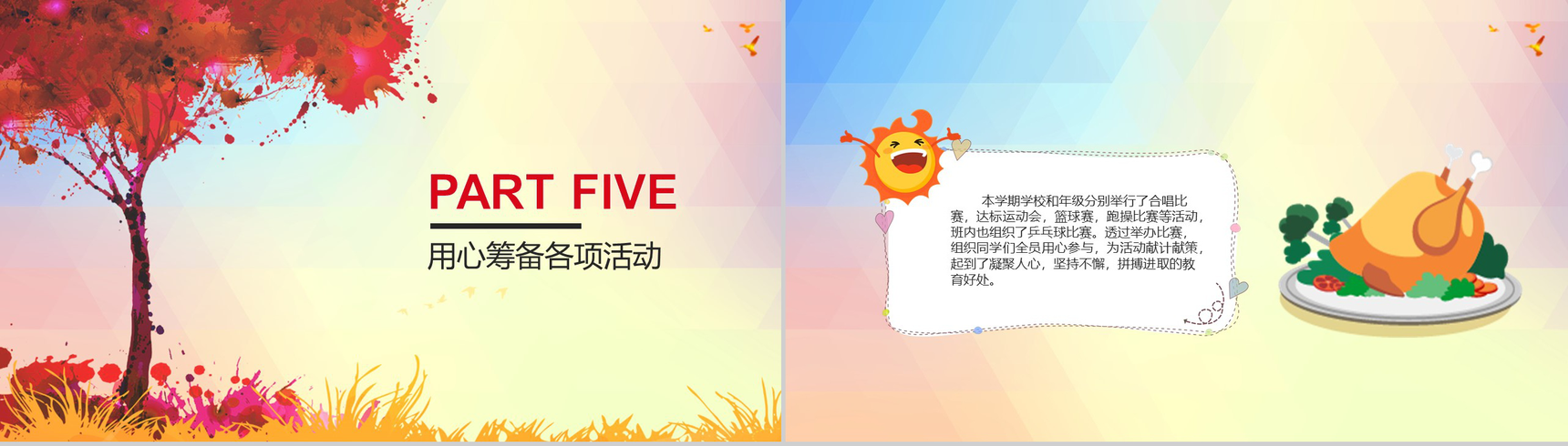 高中班主任工作总结(计划)汇报通用PPT模板-7