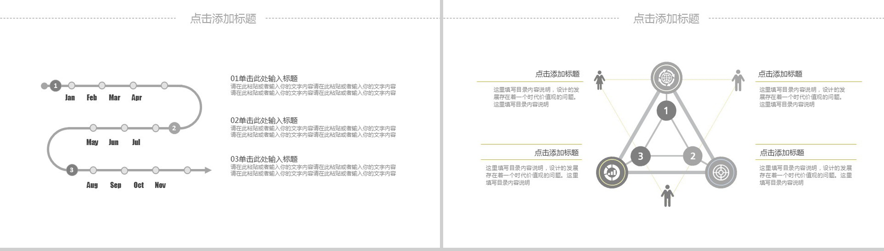内部员工工作汇报通用PPT模板-11