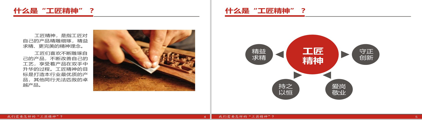 匠人精神宣传演讲年终工作总结通用PPT模板-3
