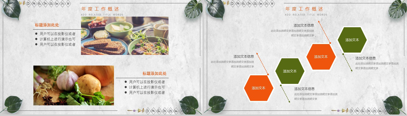 小清新日式寿司美食宣传推广工作总结PPT模板-4