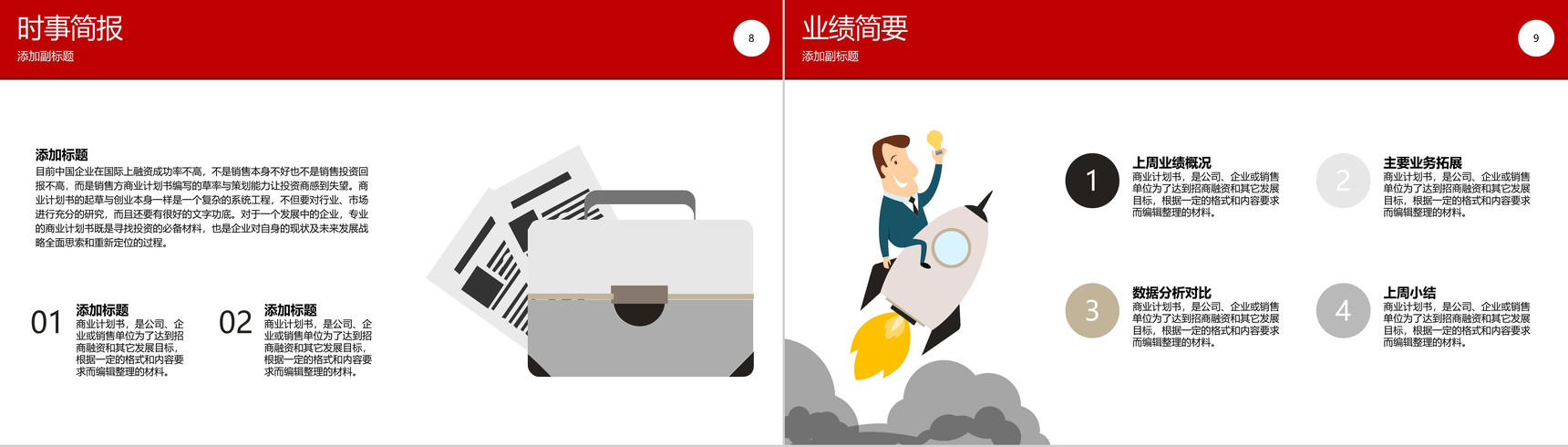 企业部门晨会工作汇报PPT模板-5