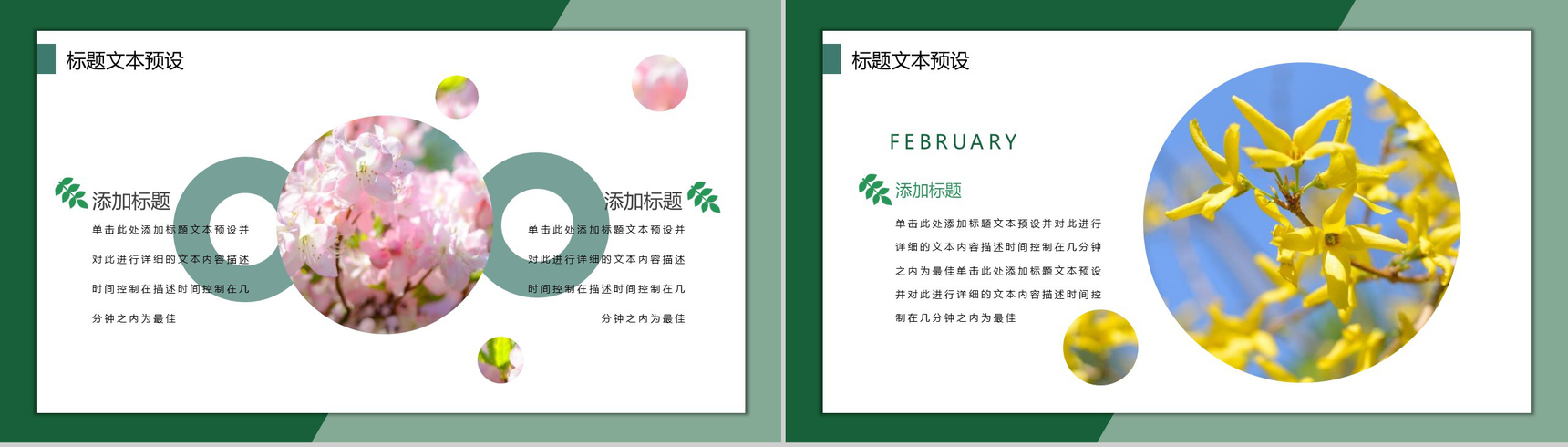 2019二月春华已半归月度总结PPT模板-8