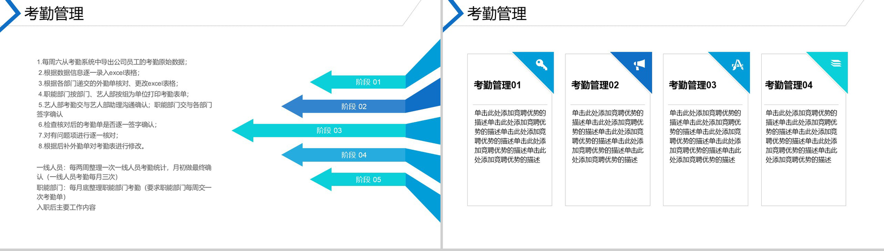 某演艺公司HR人事专员工作总结汇报PPT模板-7