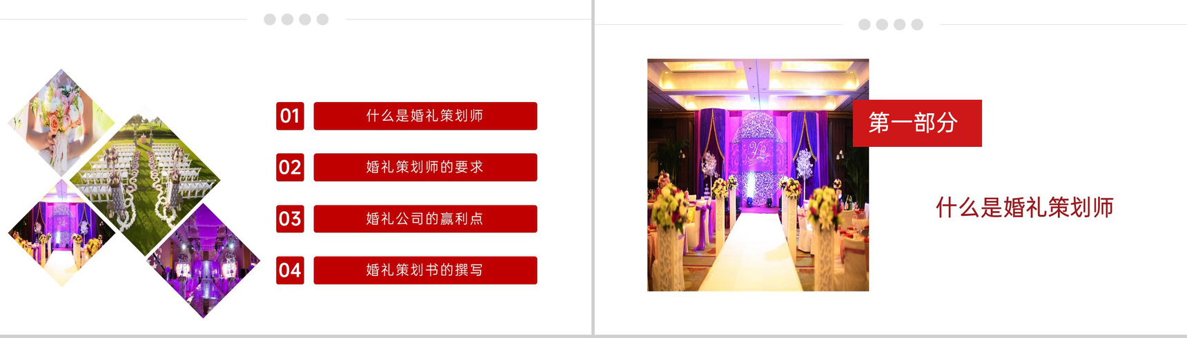 灰色商务风婚礼婚庆策划师培训要求PPT模板-2