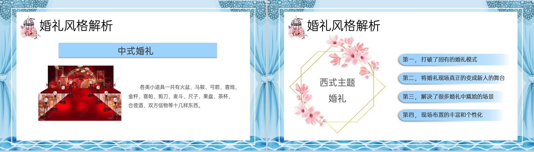 蓝色简约商务风婚礼策划师谈单员培训之了解婚礼PPT模板-21